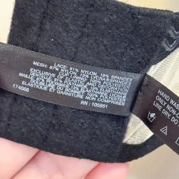 Natori Calais Strapless Bra Womens 32DDD Black Lace Mesh Underwired Convertible - Picture 7 of 8